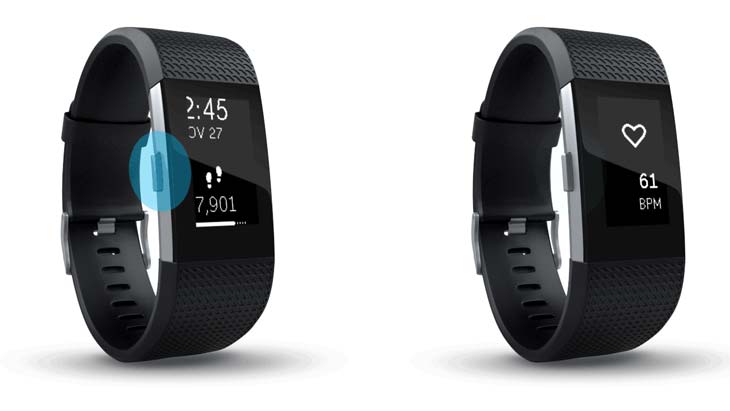 fitbit charge 2 navigation