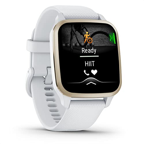 Garmin Venu Sq 2 - GPS-Fitness-Smartwatch mit 1,4" AMOLED Display, Schlafanalyse mit Sleep Score und über 25 Sport-Apps. 24/7 Gesundheitsdaten, Garmin Pay, bis zu 11 Tage Akkulaufzeit und wasserdicht.